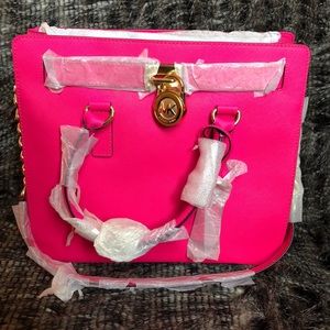 Authentic Michael Kors Pink Hamilton Bag